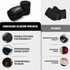 DMoose Fitness Elbow Wraps for Weightlifting, Bench Press, Cross Training