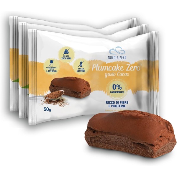 Nuvola Zero - Plumcake Zero with Cocoa without Carbohydrates, Lactose