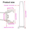 WZDXBQD 16.5 Inch Folding Hairpin Legs,Metal Folding Table Legs Heavy