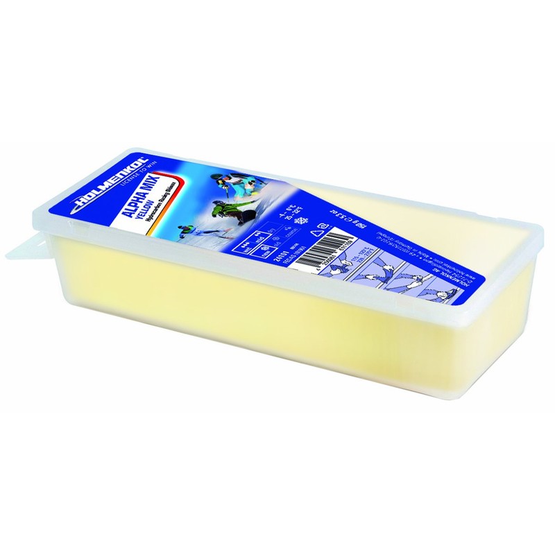 Holmenkol Alpha Mix yellow 150 grams warm wax, alpine skiing,