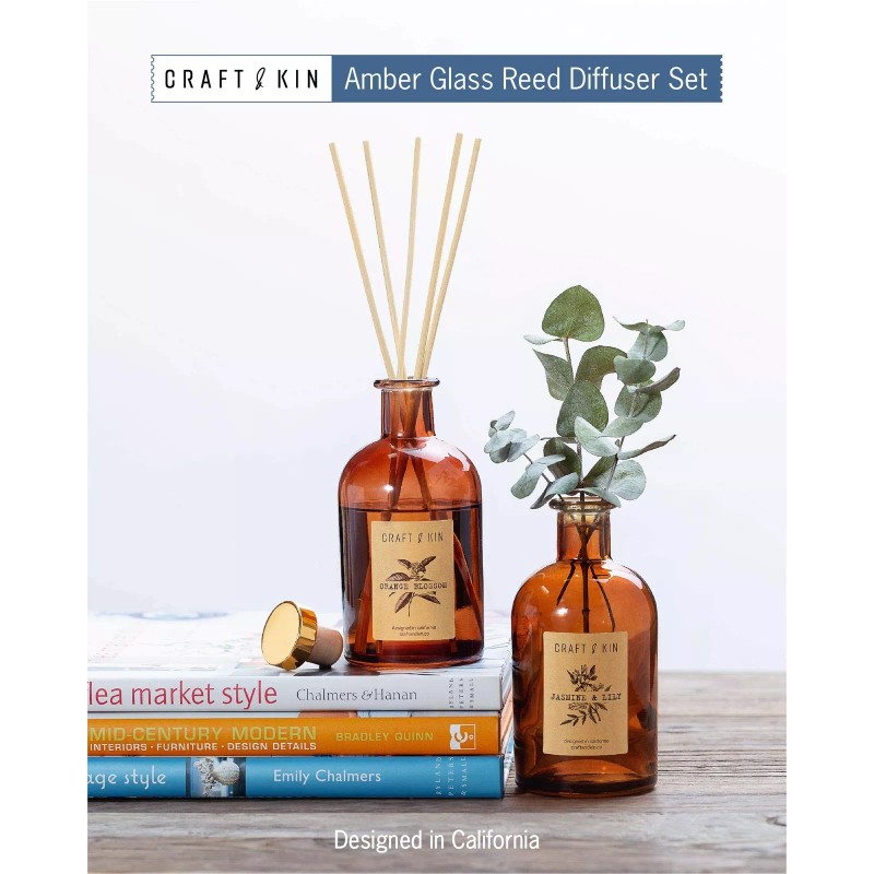 Craft & Kin 8 Rattan Scented Reed Diffuser Sticks ‘Jasmine