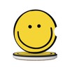 Smiley Face Absorbent Car Cupholder Coaster 2 Pack for Cup