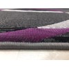 PRO RUGS PURPLE AND GREY ABSTRACT MODERN CONTEMPORARY OVAL AND