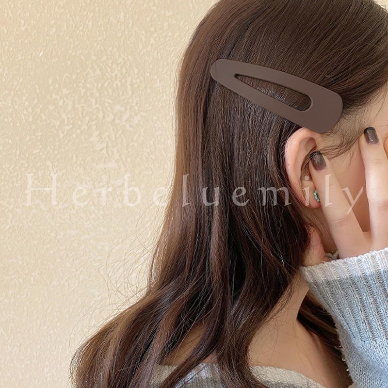 Herbeluemily HM-0138-R02-B Hair Pin, Bangs, Hair Clip, Clip, Bangs, Large,