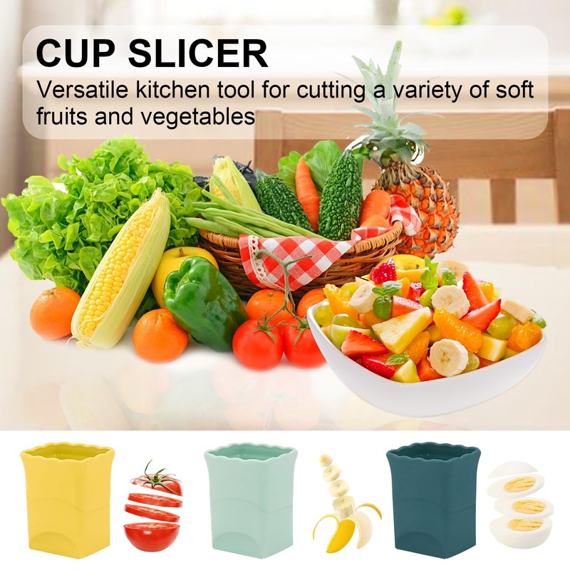 4 PCS Cup Slicer, Stainless Steel Egg Stainless, Strawberry Slicer,
