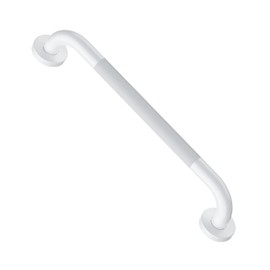 16 Inch Oil Rubbed White Shower Grab Bar w/Anti Slip Grip, ZUEXT Stainless Steel Bath Grab Bar,Bathroom Balance Bar, Wall Mount Safety Handrail Support, Handicap Injury Elderly Senior Assist Handle