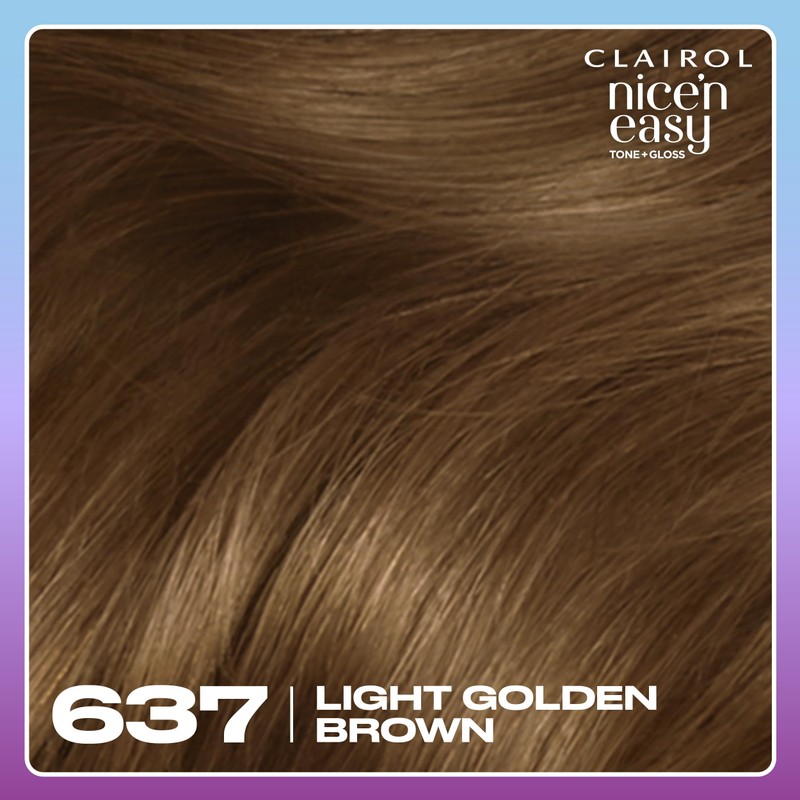 Clairol Nice'n Easy Tone+Gloss Semi Permanent Hair Dye - 637/76