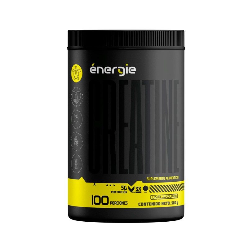 Creatina monohidratada micronizada en polvo ÉNERGIE - 500gr - 100