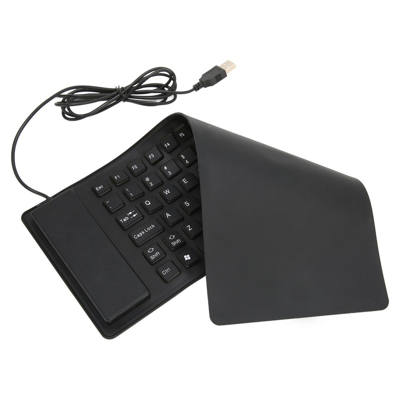 Foldable Silicone Keyboard 85 Keys Foldable Design Silent Wired Waterproof