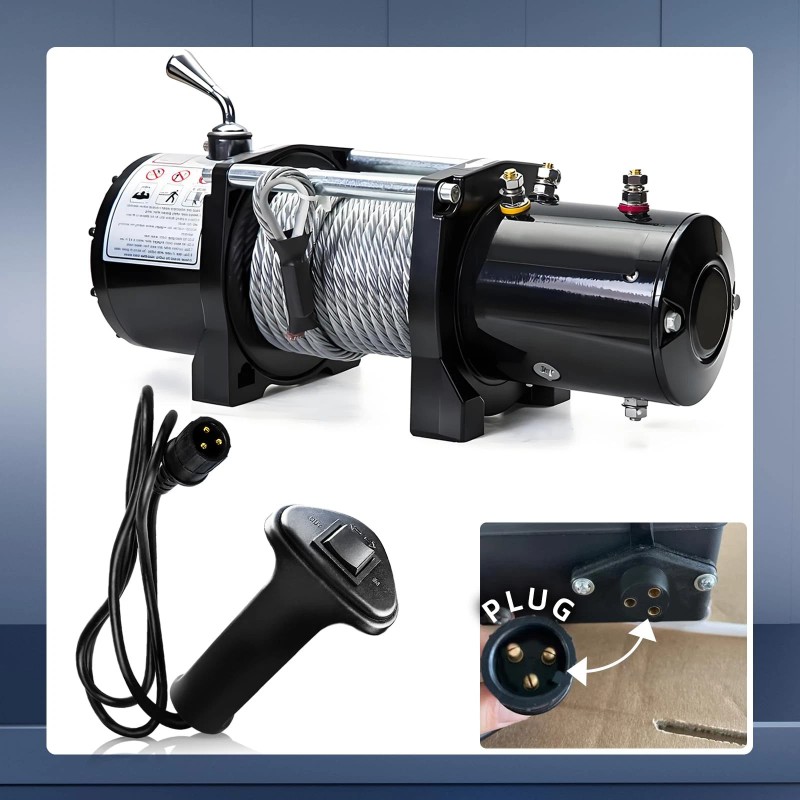 Flylin 3 Prong Winch Remote Controller 12V 1.5M Wired for