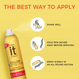 It Haircare Freeze Color Protection Flexible Hold Brushable Hair Spray 7.75 Oz (T-641)