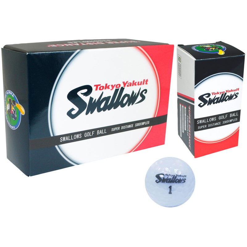 LEZAX Tokyo Yakult Swallows Golf Balls, 6 Pieces, Blue, YSBA-3756