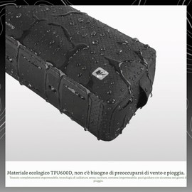 Rhinowalk - Borsa per telaio bici Borsa impermeabile per bicicletta Borsa per tubo superiore Borsa per attrezzi da ciclismo Borsa portaoggetti per accessori bici MTB Bici da strada