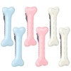 6 Pcs Colorful Bone Hair Clip, Bones Hairpins Skull Skeleton