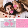 ausurme 25PCS Lip Mask Sheet,Collagen Crystal Lip Masks,Pink Lip Care