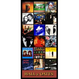 HALL & OATES album discography magnet (3.75" x 4.75" magnet)