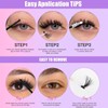 Cluster Lashes 560pcs Individual Eyelashes 50D+60D+80D+100D DIY Eyelash Extensions 8-16mm