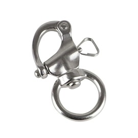 Stainless Steel Snap Shackle - 2-Pack Heavy Duty Swivel Snap Clips for Keychains, Lanyards, Bags, and More (2 9/16 inch)