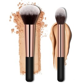 Brochas de maquillaje, pincel grande para polvo y brocha para base, acabado impecable con aerógrafo para resaltador, polvo suelto, rubor, crema, conto