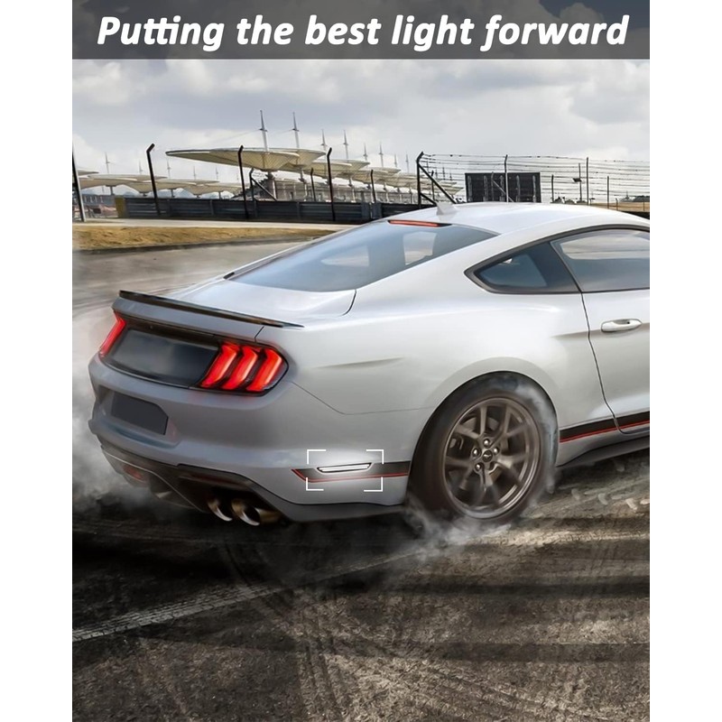 Bestview 2PCS LED Side Marker Lights for 2015-2023 Ford Mustang: