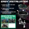 Motorcycle Watch Handlebar, Bicycle Watch for Handlebars with Light Function,