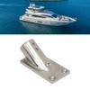Boat Tube Base Rectangular 316 Stainless Steel Handrail Tube Base