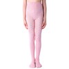 NOQ Girls Tights with 3D Effect Pattern Plain Dance Gymnastics