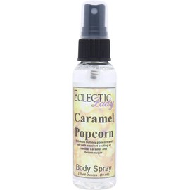 Eclectic Lady Caramel Popcorn Body Spray, 2 ounces, Body Mist for Women with Clean, Light & Gentle Fragrance, Cologne with Soft, Subtle Aroma For Daily Use