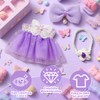 Xerteam Purple 17cm Labu Doll Clothes, Princess Style Plush Doll