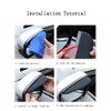 POWADDA Car Rear View Mirror Sticker Rain Eyebrow 2 Pcs