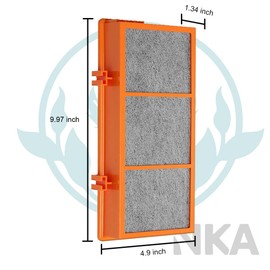 NKA AER.1 HAPF30AS 3-in-1 HEPA Air Filter Replacement Compatible with AER.1 HAPF30AS-U4R - True HEPA & Activated Carbon, Smoke Grabber Air Purifier Filter, 1.2” x 10” x 4.6”, 2 Pack