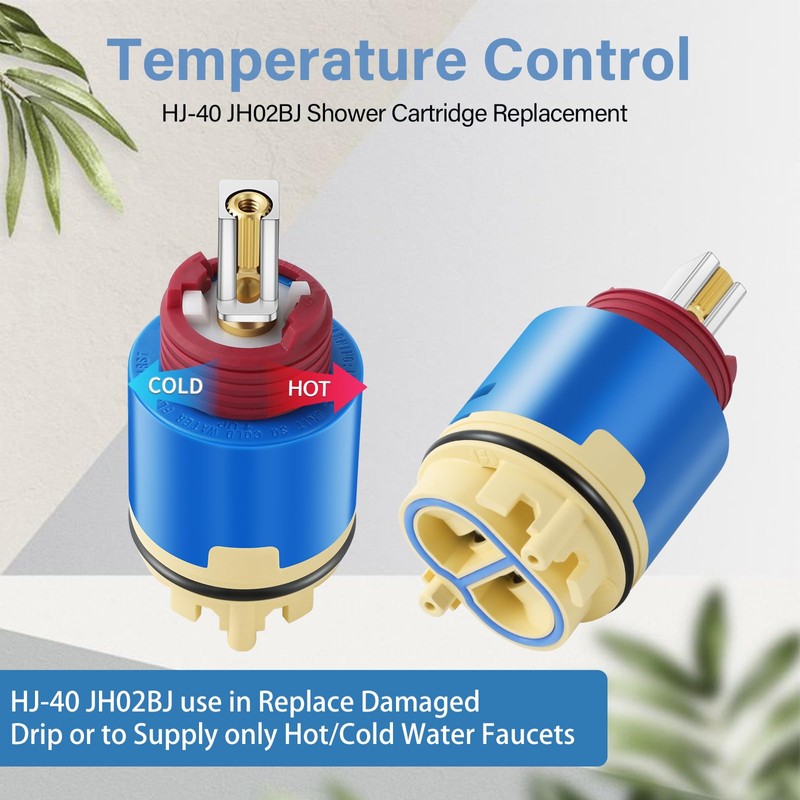 JH02BJ HL-40 Ceramic Pressure Balance Cartridge, 40mm Shower Faucet Cartridge