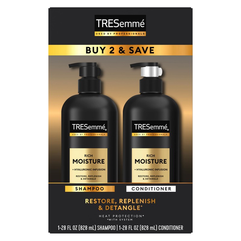 TRESemmé Rich Moisture Shampoo and Conditioner 2 Count Rich Moisture