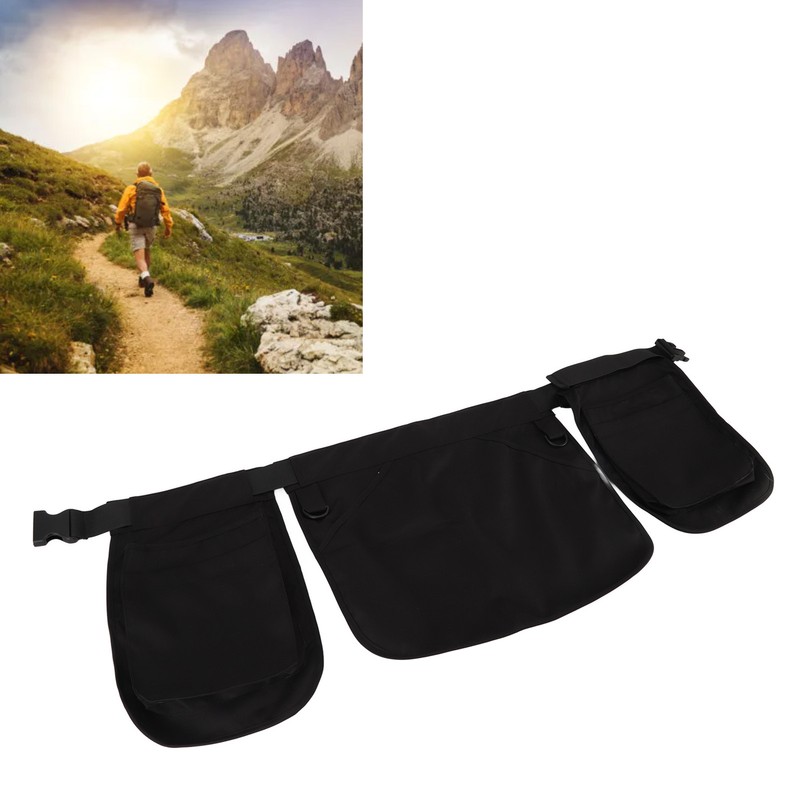 Waist Belt Bag Adjustable Large Capacity Multi Pocket Multifunctional Apron