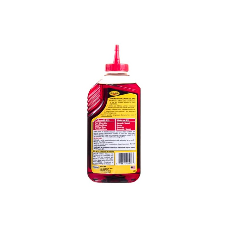 Rislone High Mileage Transmission Stop Slip with Leak Repair, 16.9