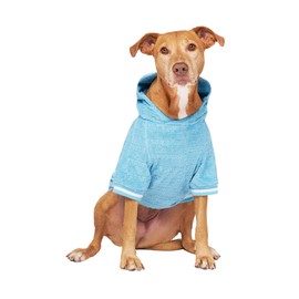Canada Pooch Blue Beach Bum Dog Towel Hoodie, X-Large