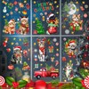 Geyoga 98 Pcs 6 Sheets Christmas Cat Window Clings Sticker