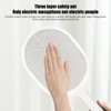 Electric Fly Swatter USB Charging Purple Light 3 Layers Safety