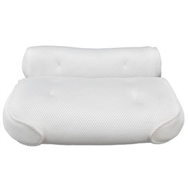 Mesh Bathroom Pillow Soft Comfortable Suction Cup Pillow Bath Tub Pillow for Shower Room