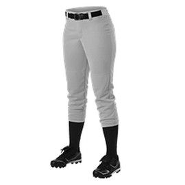 Alleson Girls Fastpitch Pant Grey L 605PBWY 605PBWY-GR-L