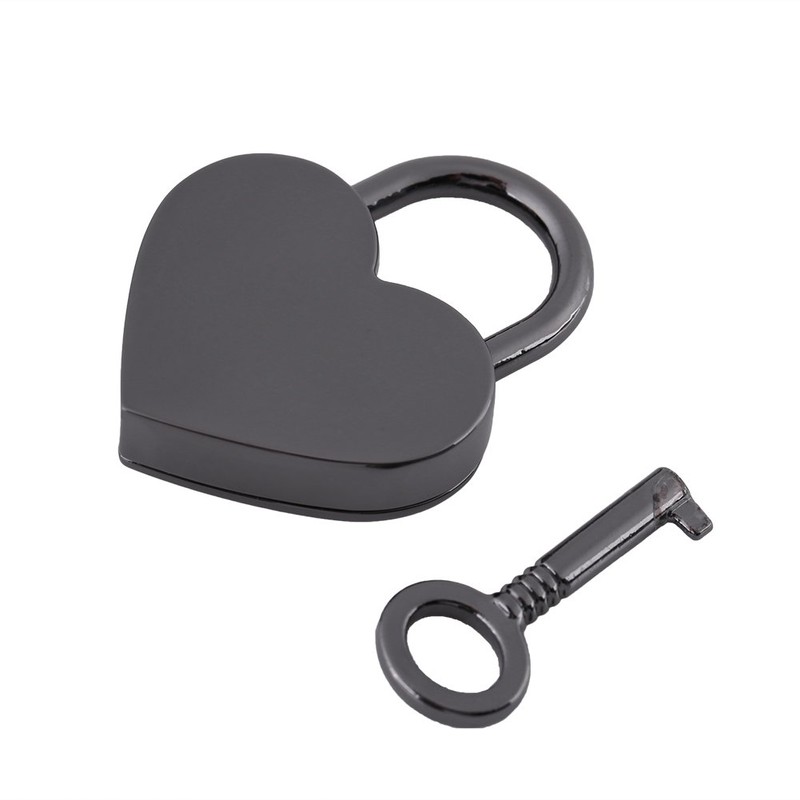 Mini Padlocks with Keys, 39 x 30 mm Small Heart