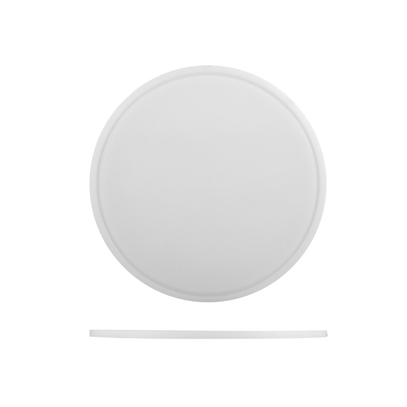 H&h piatto/tagliere in polietilene 30 cm, bianco