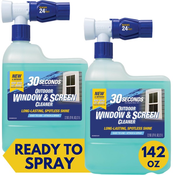 30 SECONDS Outdoor Window & Screen Concentrated Cleaner for Glass,