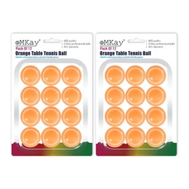 eMKay® Pack of 24 Ping Pong Table Tennis Balls (3-Star 40+ High-Performance ABS Material Training Balls) Ideal for Indoor and Outdoor Table Tennis - ORANGE