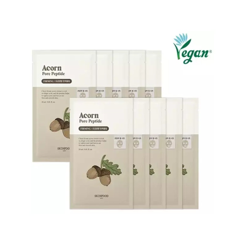 Skin Food 스킨푸드 마스크팩 10매 매일골라쓰는팩 수분케어 Skinfood Mask Pack