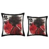 YASUKE Afro Samurai Seven Virtues of Bushido Code Throw Pillow