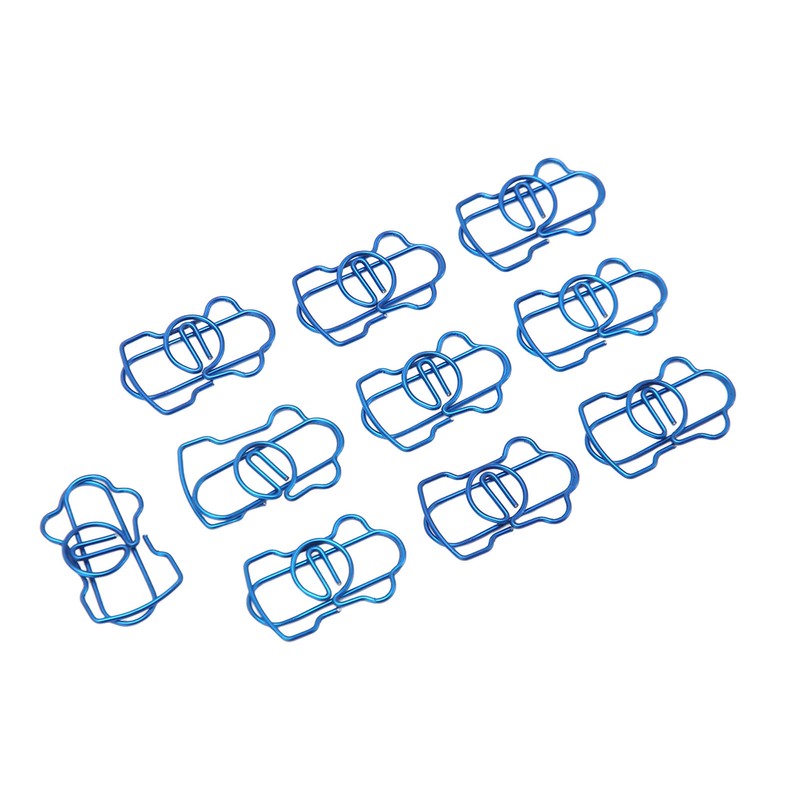 100PCS Metal Paper Clip Multifunctional Electroplating Process Prevent Slip Exquisite