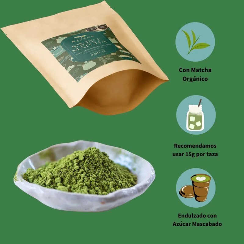 Té Sweet Matcha En Polvo 250 g Para Bebidas