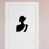 Extra Large 460mm ' Minimalist Woman's Back' Permanent Sticker Decal