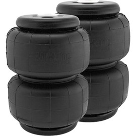 Vixen Air 1/2" NPT Single Air Port Suspension Air Spring/Air Bag with Internal Bump Stop/Jounce Bumper Dual Pack VXD2500SDP
